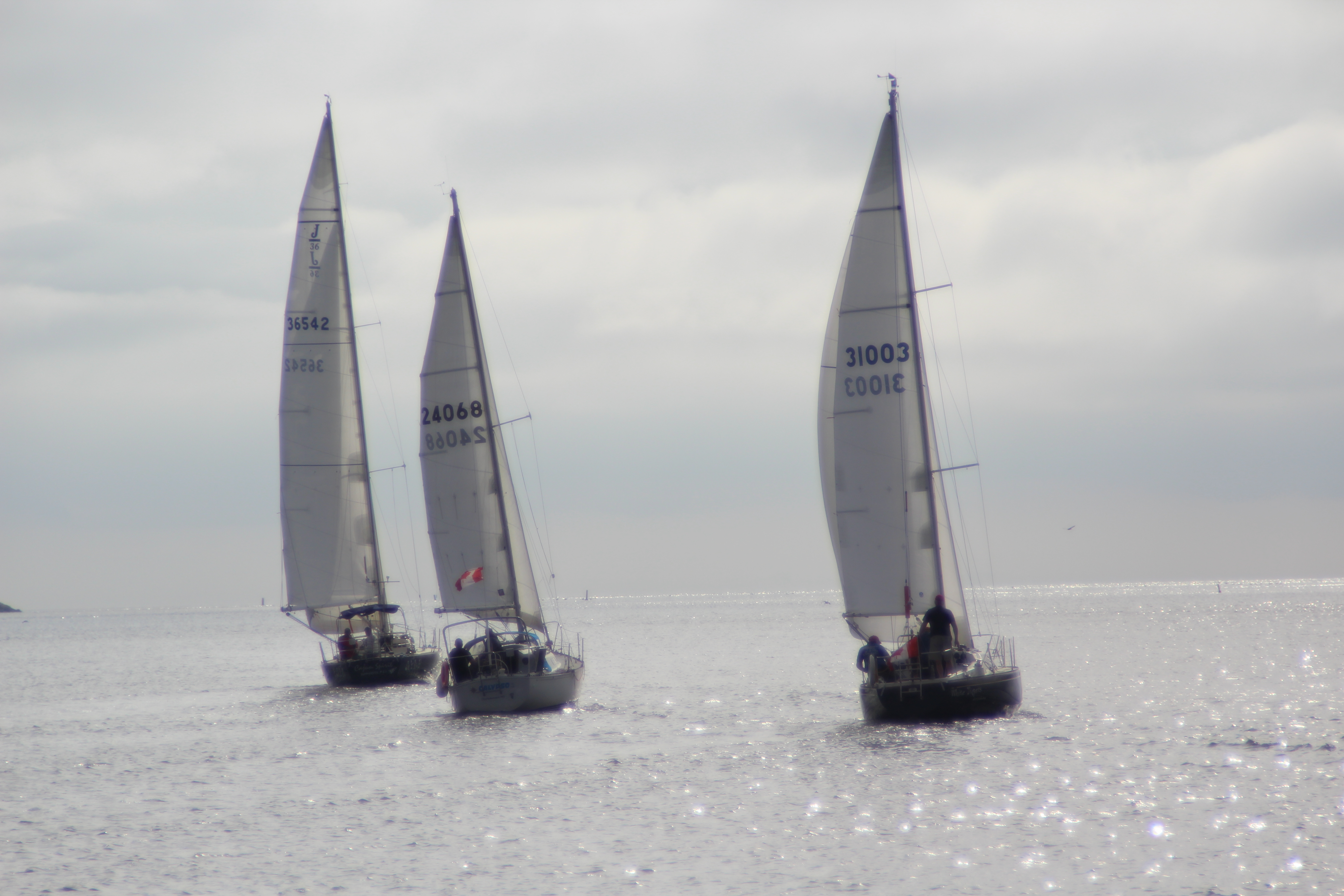 Rounding the most easterly point at Gaspesie and heading south to PEI